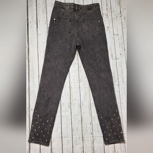 Anthopologie Pilcro Ultra High Rise jeans Beaded / jeweled **host pick** - Picture 3 of 14